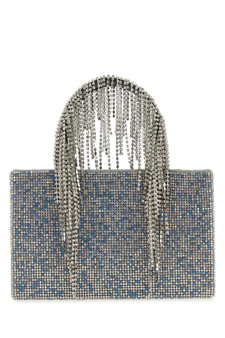 KARA Mini Light-Blue Rhinestones Handbag