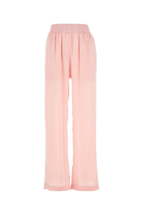 BURBERRY Satin Pink Pajama Pants for Women