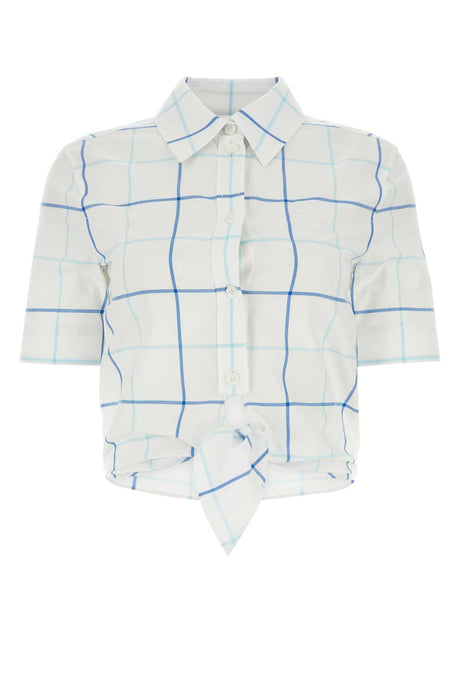 BURBERRY Embroidered Cotton Poplin Shirt for Women