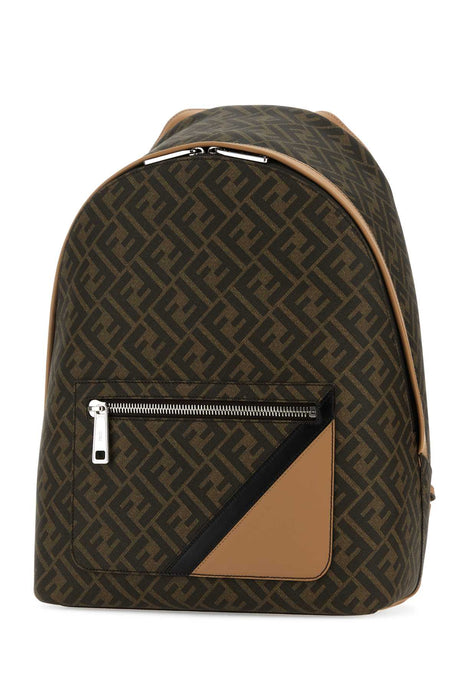 FENDI Multicolor Diagonal Backpack - 33 cm x 43 cm x 14 cm