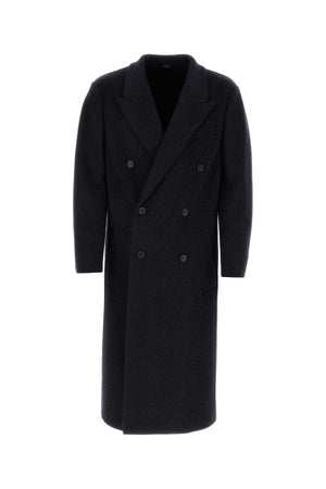 FENDI Wool Blend Jacket for Men - Navy Blue