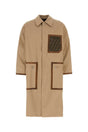 FENDI Reversible Beige Cotton Trench Jacket for Men