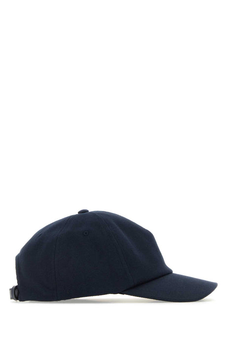 FENDI Midnight Blue Cotton Baseball Cap for Men