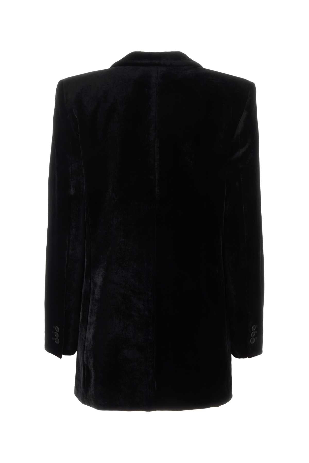 ALBERTA FERRETTI Elegant Black Velvet Blazer for Women