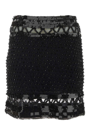 ALBERTA FERRETTI Embellished Mesh Mini Skirt