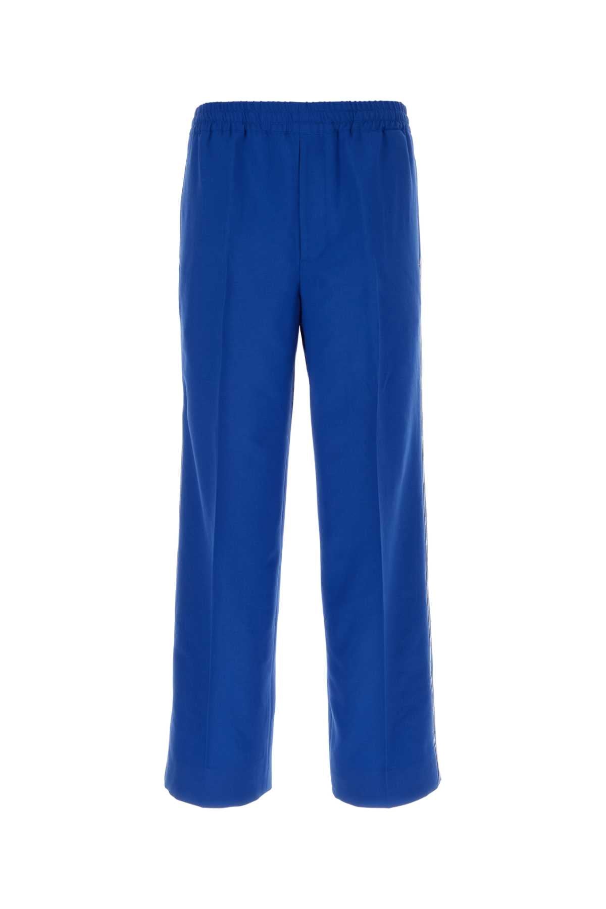 GUCCI Electric Blue Wool Blend Pants - 23W Collection