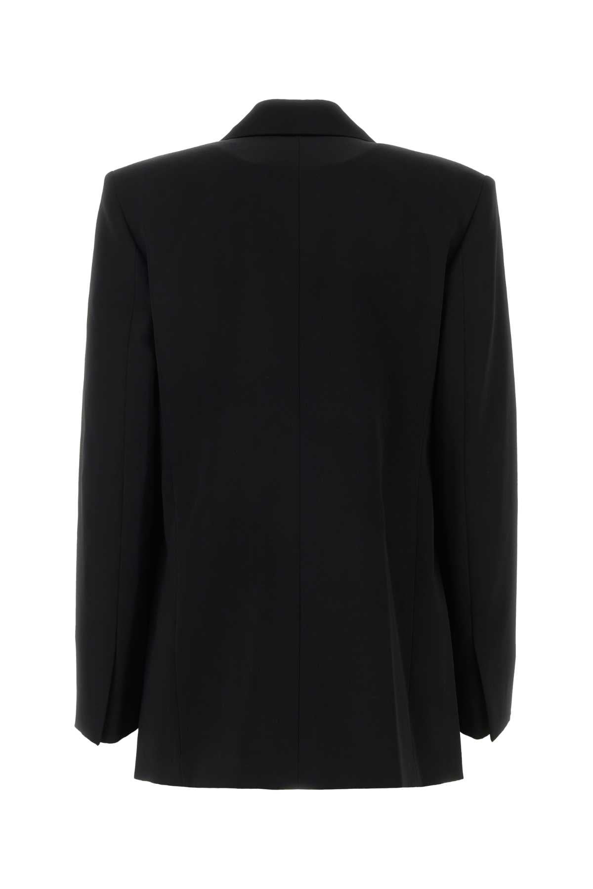 LANVIN Classic Black Wool Blazer for Women - Size 10