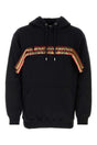 LANVIN Classic Black Cotton Stretch Sweatshirt for Men