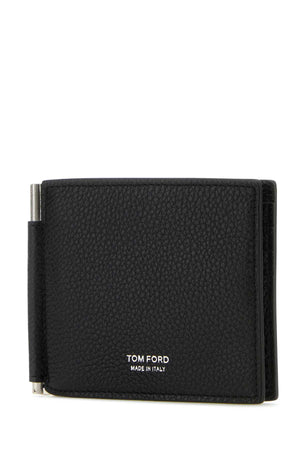 TOM FORD Mini Black Leather Card Holder