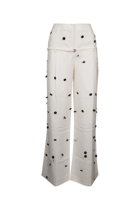 JACQUEMUS Chic Contrast Dot Trousers for Women