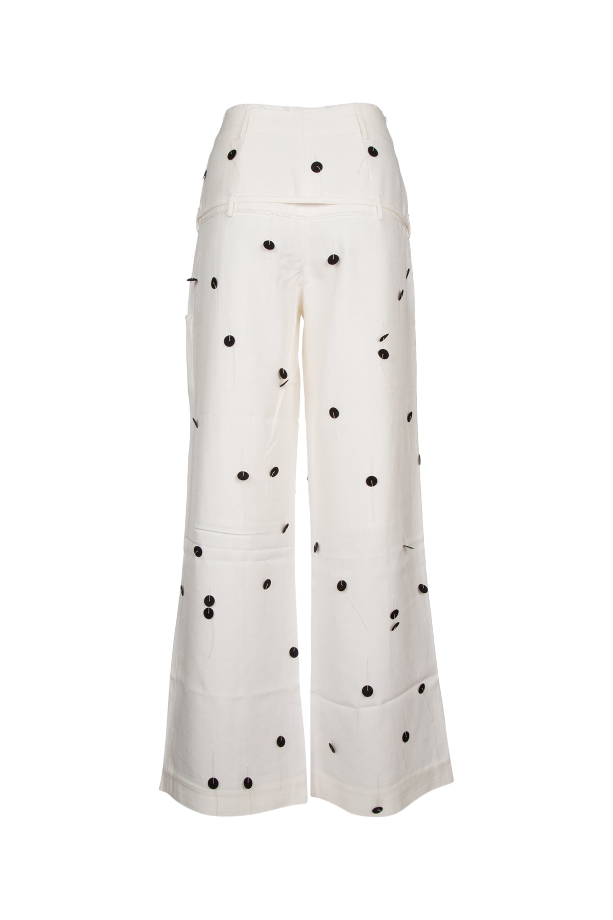 JACQUEMUS Chic Contrast Dot Trousers for Women