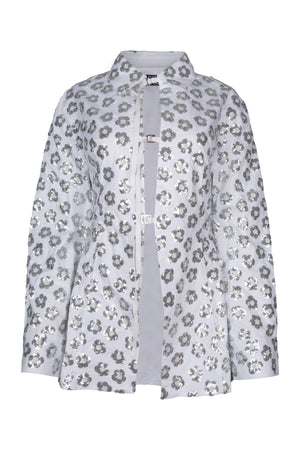 JACQUEMUS Elegant Embroidered Shirt with Sequin Flowers for Women