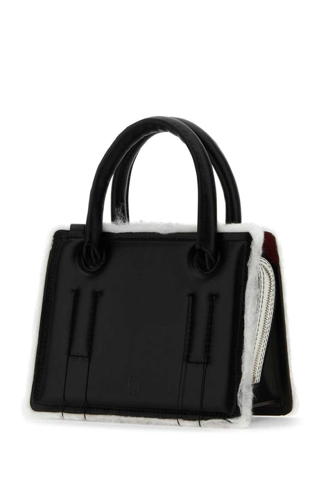 DENTRO Mini Black Leather Handbag