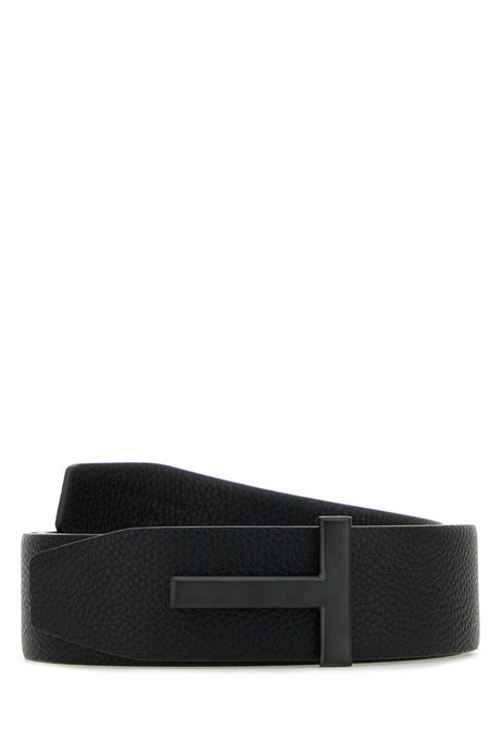 TOM FORD Leather T Icon Belt 4 cm