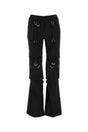 OFF WHITE Black Stretch Cargo Pant for Women