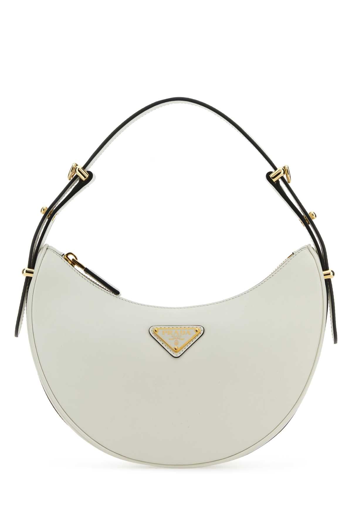 PRADA Mini White Leather Handbag