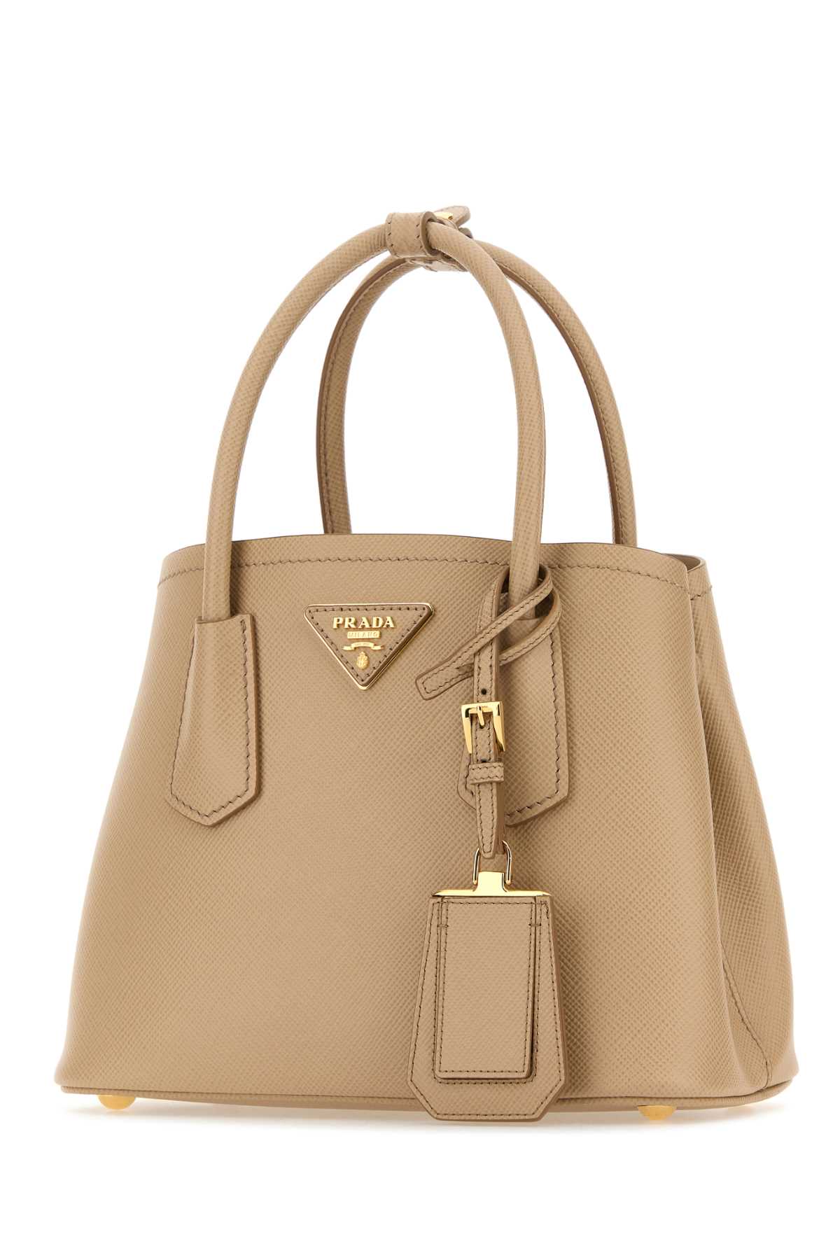 PRADA Mini Sand Leather Handbag - Chic and Versatile