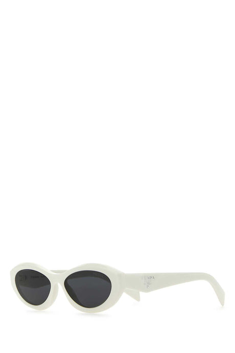 PRADA Chic White Acetate Sunglasses