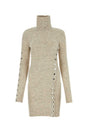 ISABEL MARANT Textured Sand Stretch Mini Sweater Dress