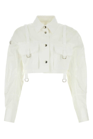 OFF WHITE Chic Cotton Poplin Shirt for Women