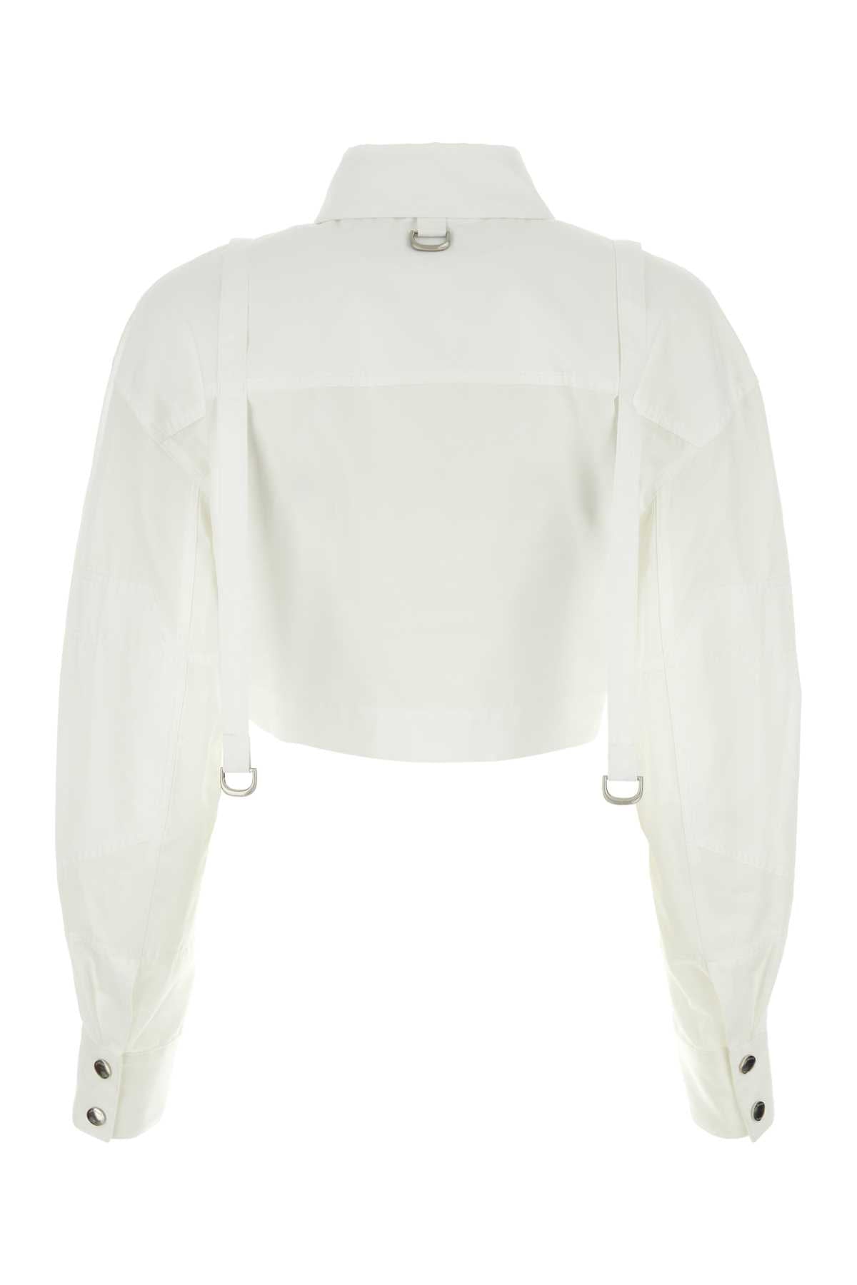 OFF WHITE Chic Cotton Poplin Shirt for Women