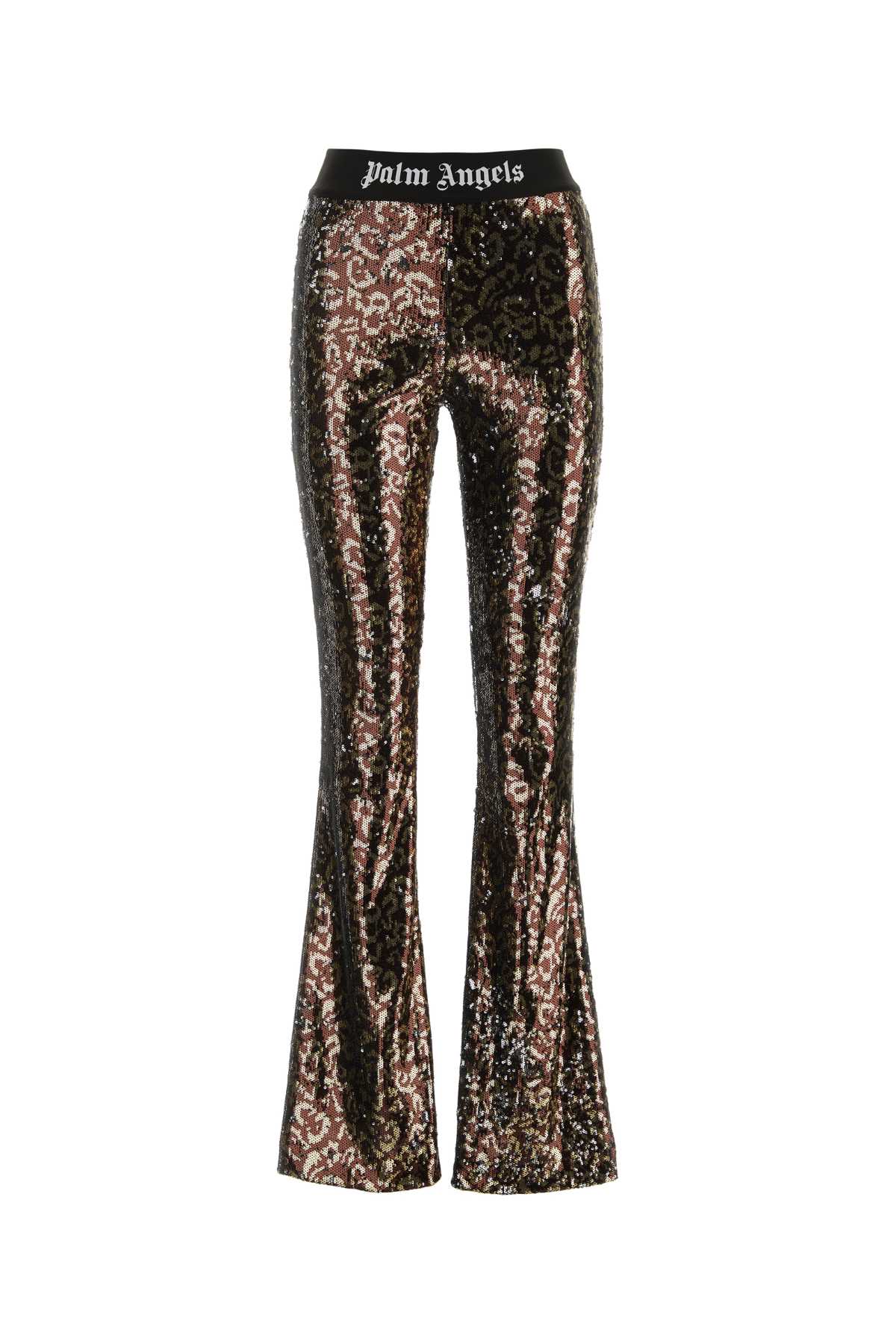 PALM ANGELS Multicolor Sequins Mini Pants for Women