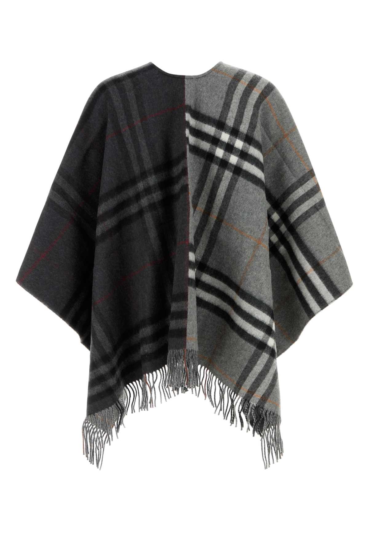 BURBERRY Embroidered Wool Blend Cape