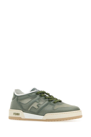 FENDI Sage Green Mesh Match Sneaker