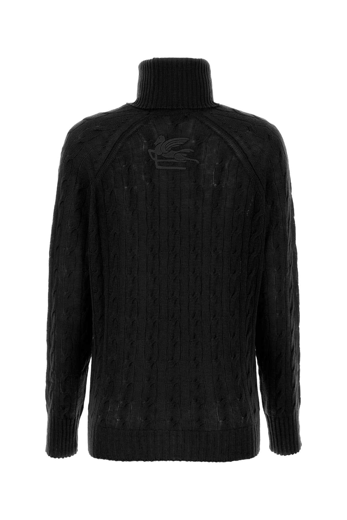 ETRO Essential Black Cashmere Sweater for Women