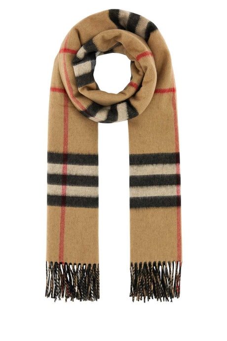 BURBERRY Embroidered Cashmere Scarf - 210 cm x 50 cm