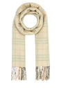 BURBERRY Embroidered Cashmere Scarf - 168 cm x 30 cm