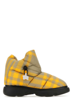 BURBERRY Check Print Ankle Boots for Men