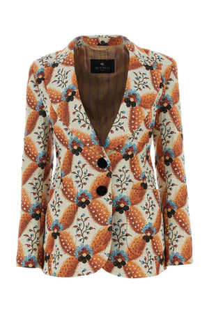 ETRO Embroidered Floral Jacquard Blazer