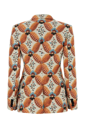 ETRO Embroidered Floral Jacquard Blazer