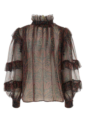 ETRO Elegant Printed Crepe Blouse