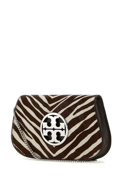 TORY BURCH Printed Calfhair and Leather Mini Shoulder Handbag