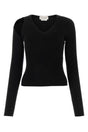 ALEXANDER MCQUEEN Black Wool Blend Sweater