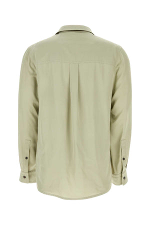 BOTTEGA VENETA Sage Green Twill Shirt