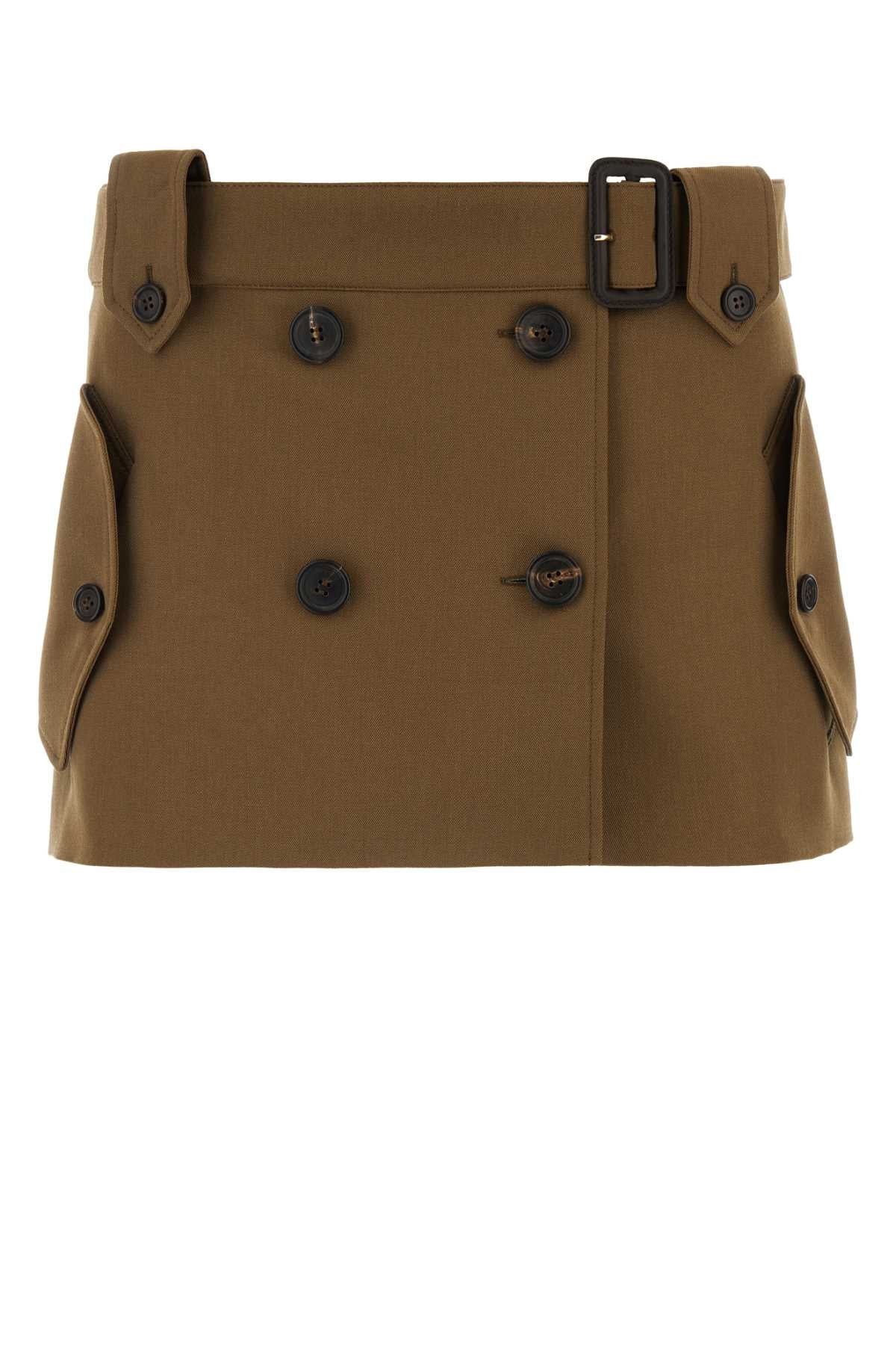 MIU MIU Chic Brown Mini Skirt