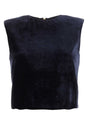 FENDI Midnight Blue Velvet Top for Women - Elegant Design