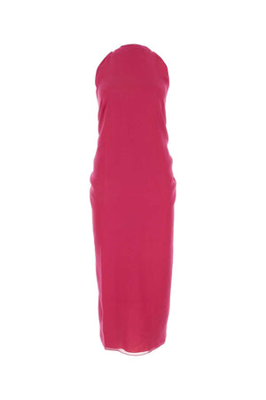 FENDI Silk Mini Dress in Vibrant Pink