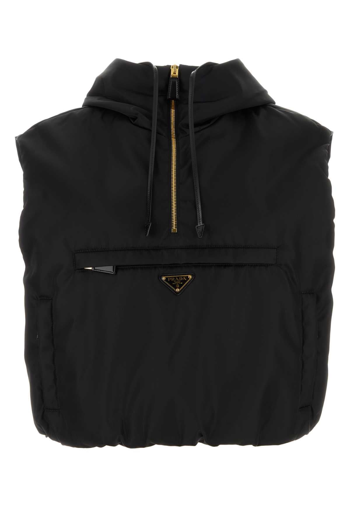 PRADA Eco-Friendly Black Recycled Nylon Vest