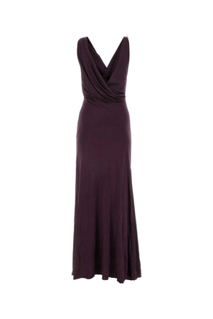 LANVIN Elegant Long Viscose Dress for Women