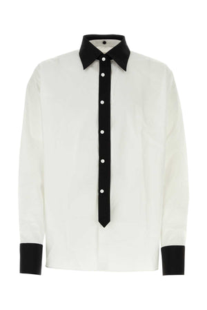 PRADA Oversized Classic White Poplin Shirt for Men