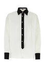 PRADA Oversized Classic White Poplin Shirt for Men