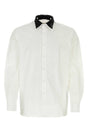 PRADA Classic White Poplin Shirt for Men - 24S Edition