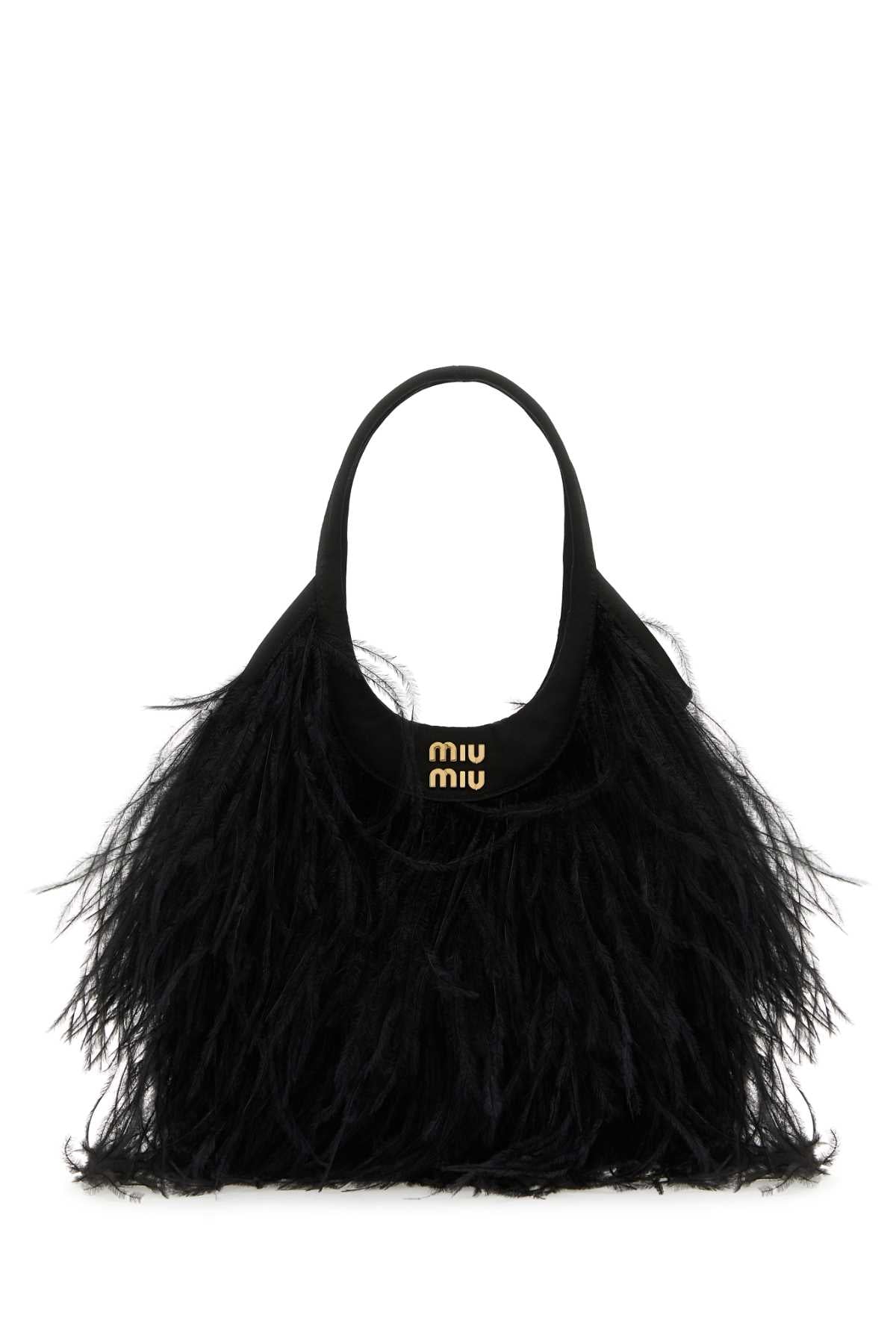 MIU MIU Embellished Satin Mini Handbag