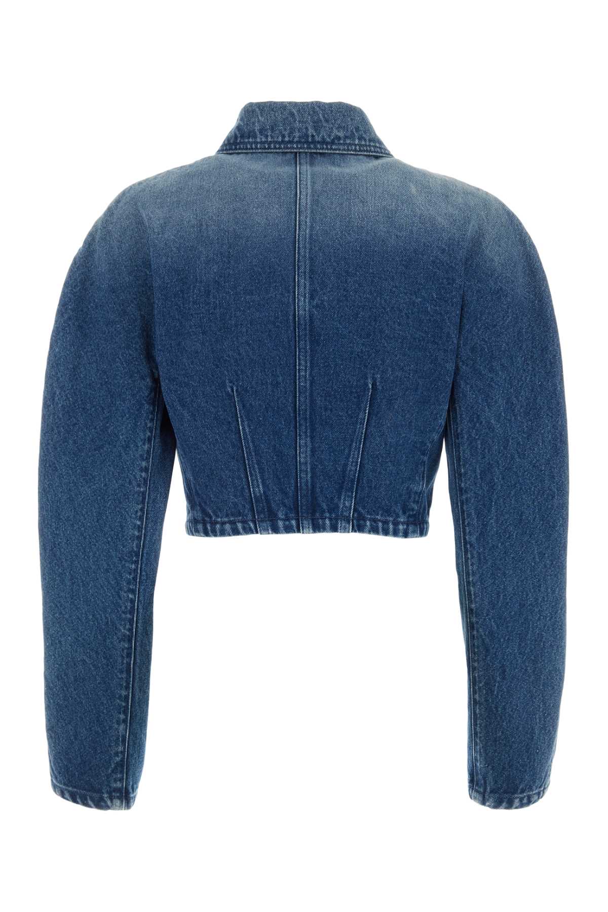 VERSACE Chic Denim Jacket for Women - Classic Blue