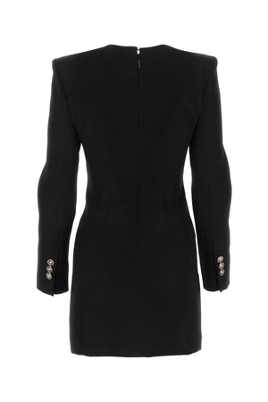 VERSACE Chic Black Grain Mini Dress