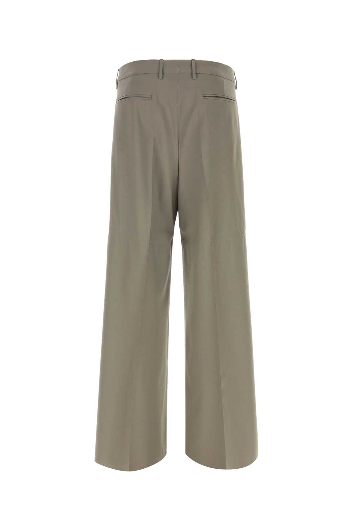 ETRO Army Green Stretch Wool Palazzo Pants - Stylish Comfort for the Modern Man